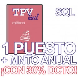 TPVFÁCIL COMERCIO+MNTO SQL,...